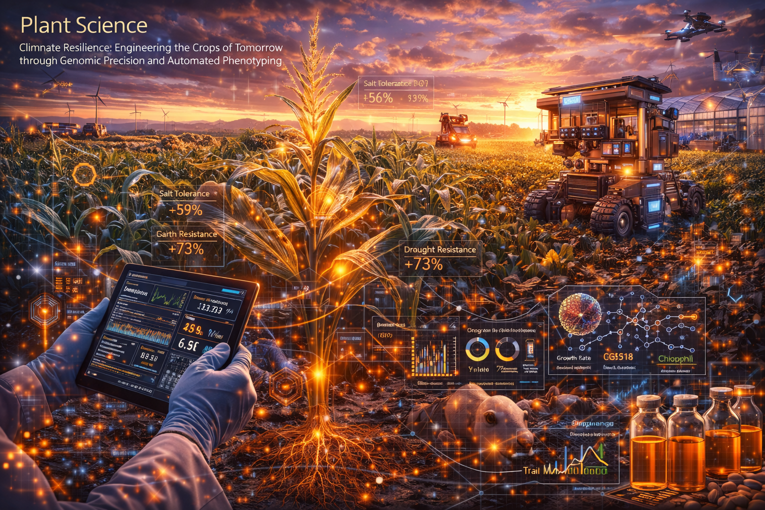 High-Resolution Crop Monitoring and Plant Genomics Visualization